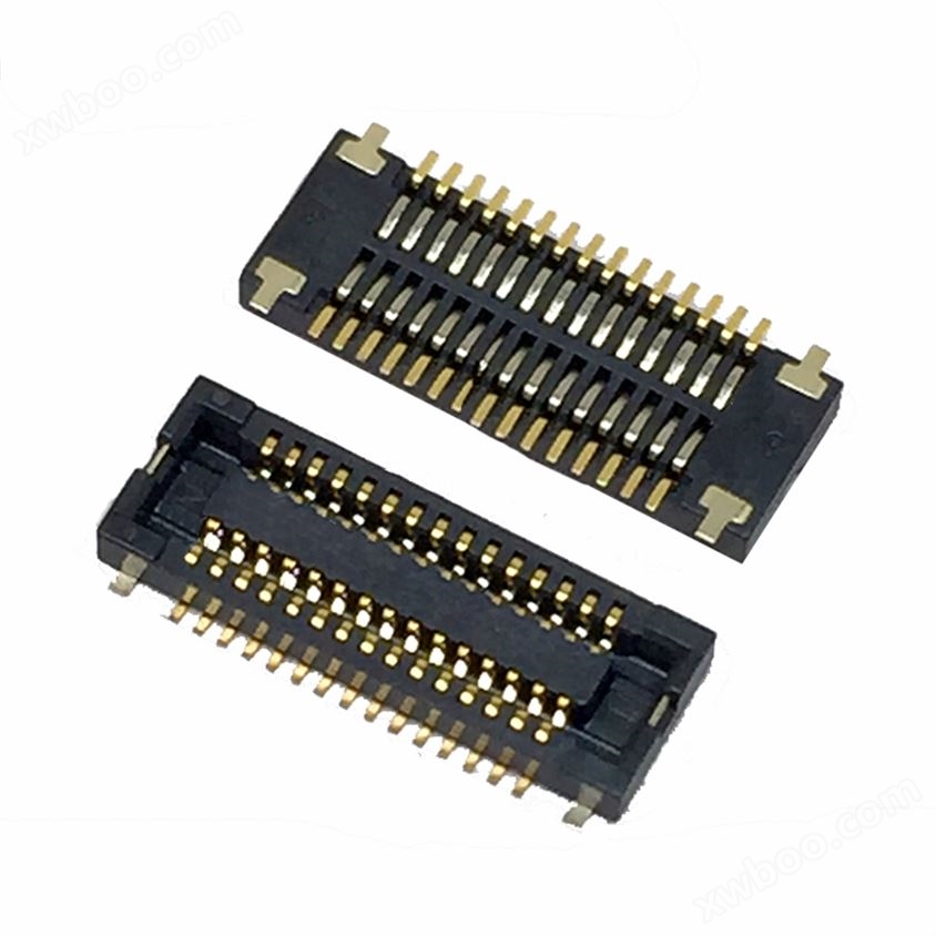 0.4mm板对板连接器 母座 对插合高 1.0